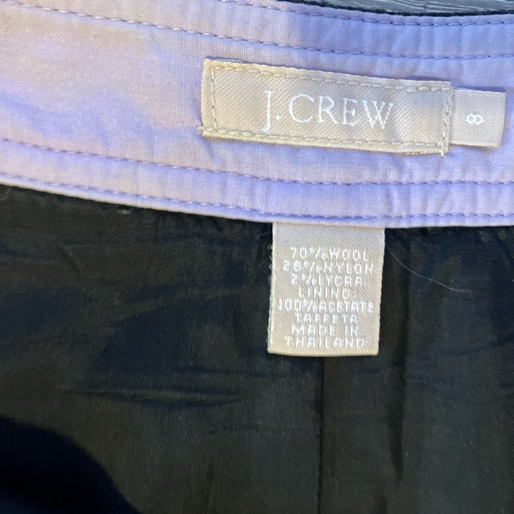 J. Crew wool blend Charcoal A-Line Skirt - Picture 6 of 6